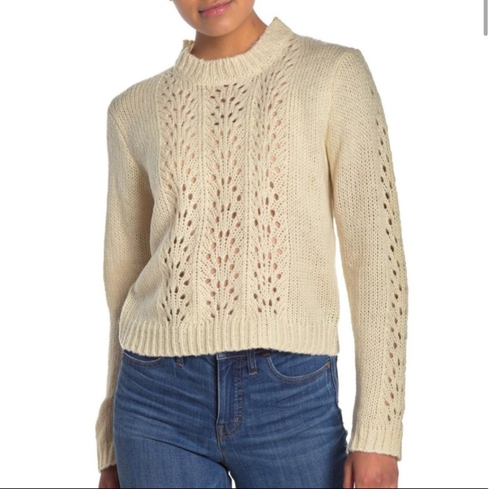 Woven Heart knit sweater